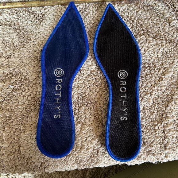 EEUC Women's Rothy's The Point Birdseye Blue Ballet Flats Shoes Size 7 - Picture 5 of 6